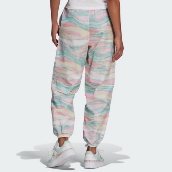 Adidas Originals R.Y.V. track pants pastel marble print size Small - Picture 3 of 12